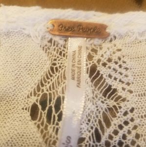 Free People white lace kimono
